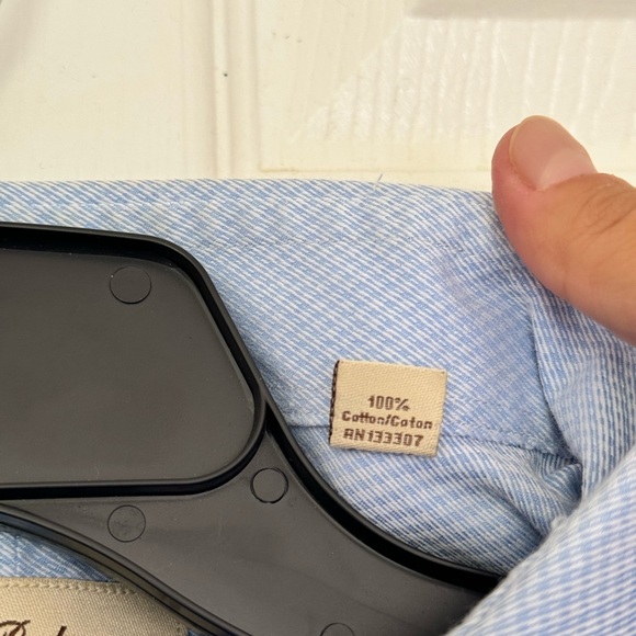 Tommy Bahama Long Sleeve Button Up Shirt Blue - Picture 6 of 13